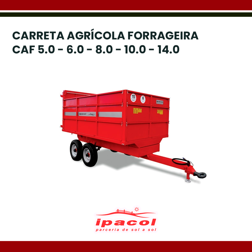 CARRETA AGRÍCOLA FORRAGEIRA