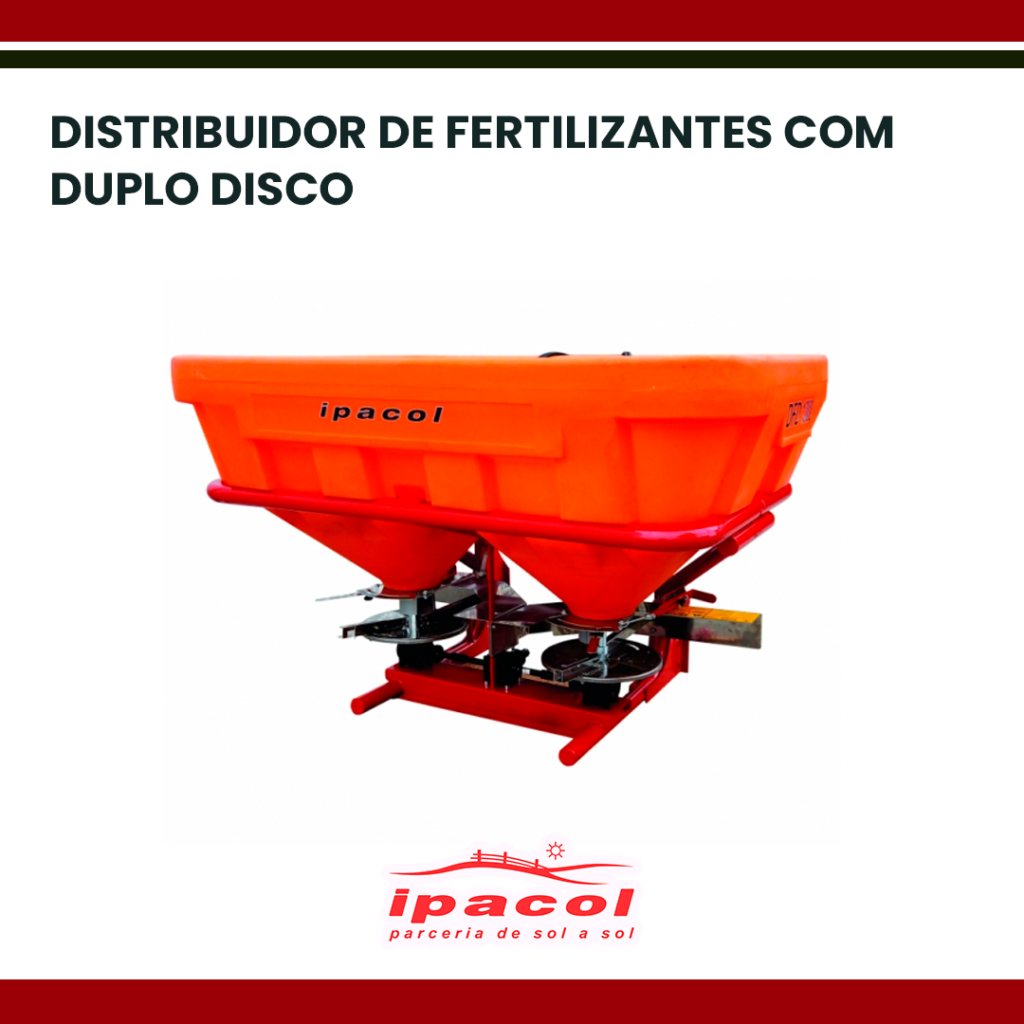 DISTRIBUIDOR DE FERTILIZANTES COM DUPLO DISCO