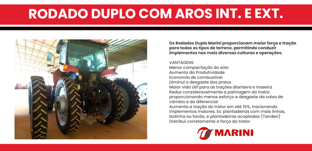 RODADO DUPLO COM AROS INT. E EXT