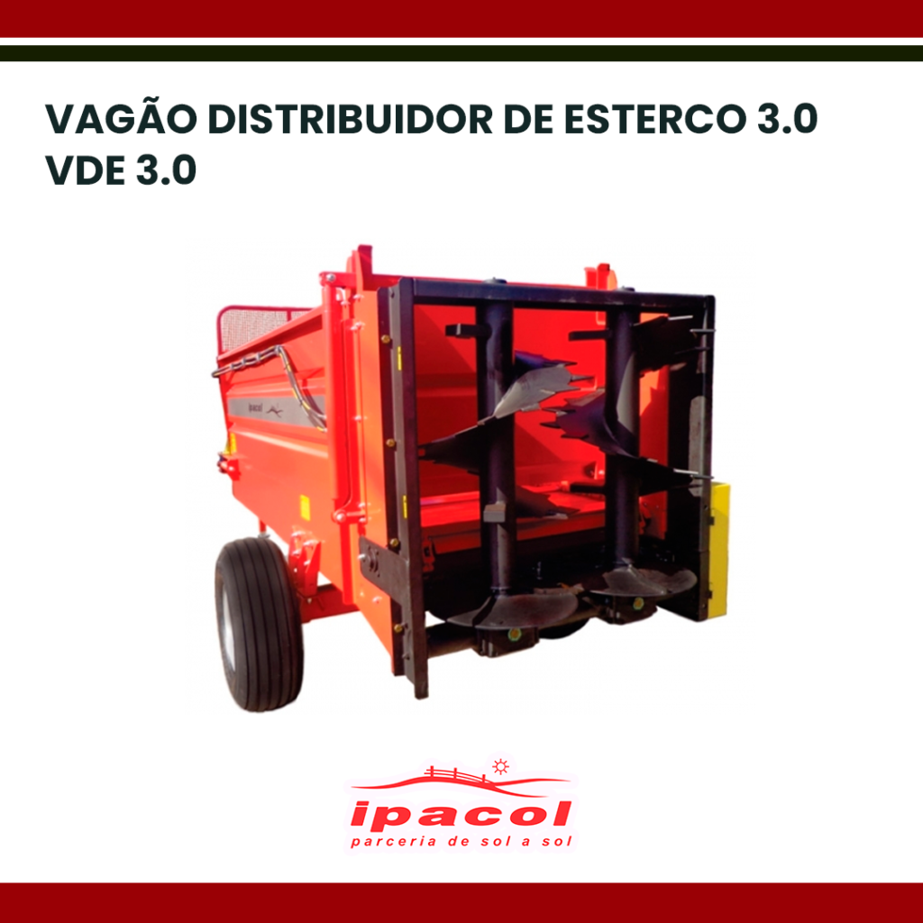 VAGÃO DISTRIBUIDOR DE ESTERCO 3.0