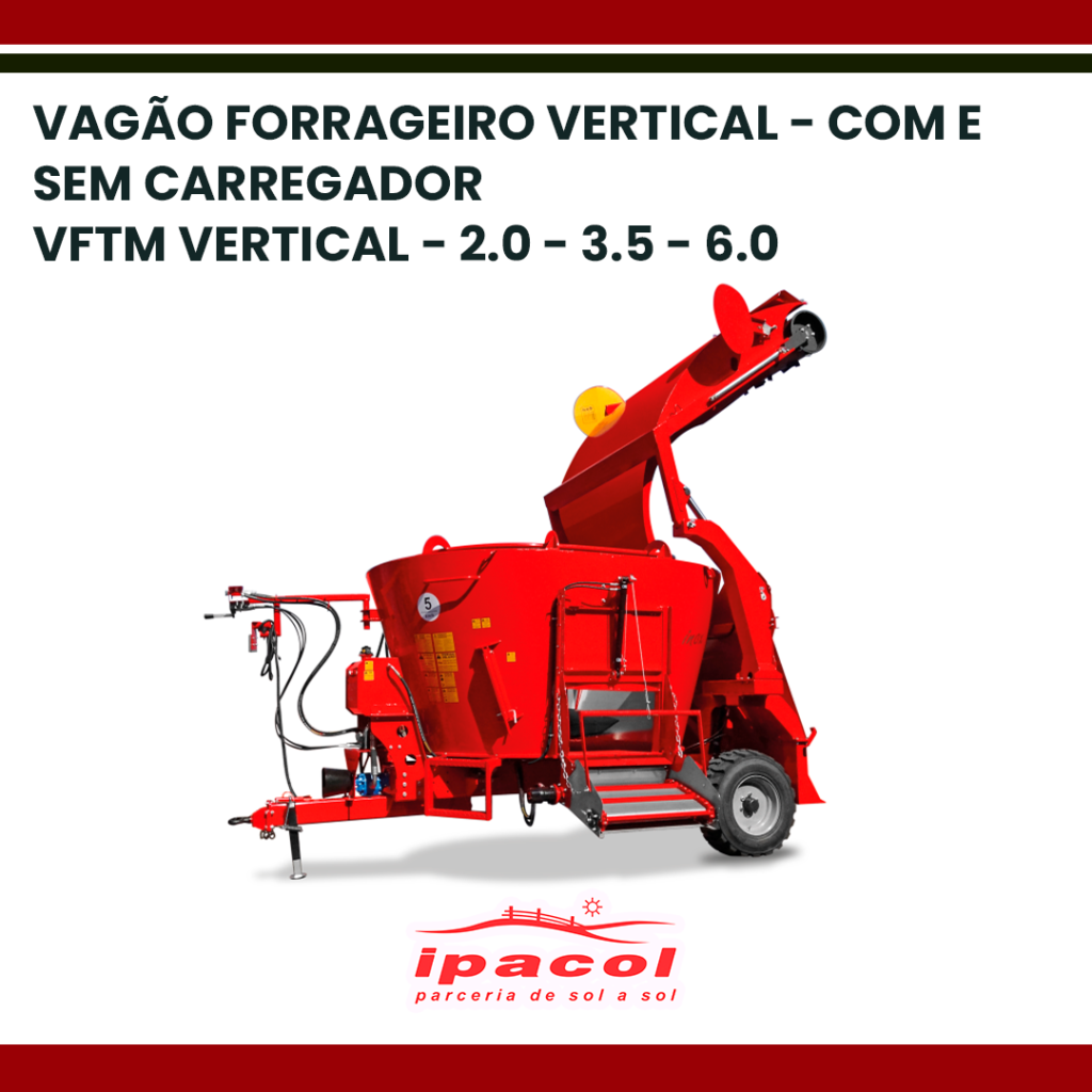 VAGÃO FORRAGEIRO VERTICAL - COM E SEM CARREGADOR